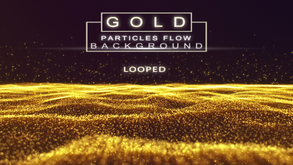 Gold Particles Event Background