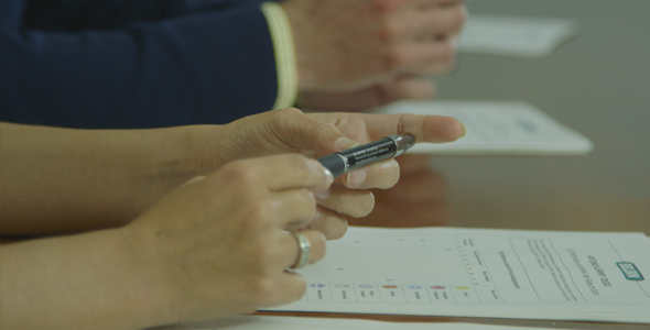 Business Hands On The Table