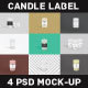 Candle Label Mock-up Pack - GraphicRiver Item for Sale