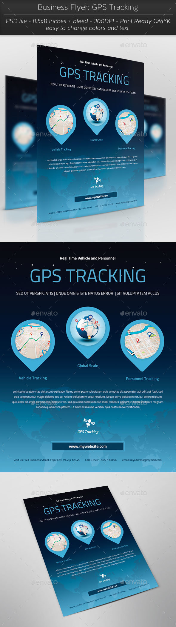 Business Flyer: GPS Tracking