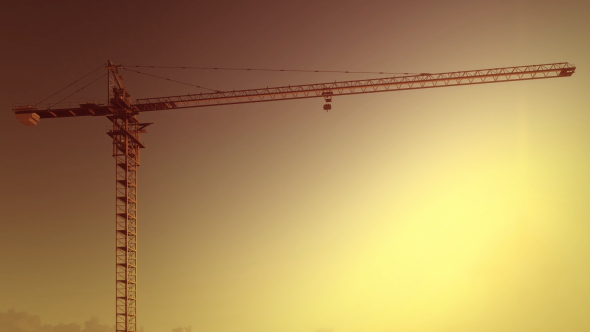 Tower Crane - Clear Sunset