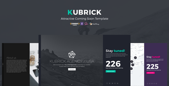 KUBRICK - Attractive Coming Soon Template