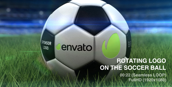 Rotating Logo On Soccer Ball
