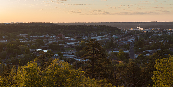 Sunrise over Flagstaff Arizona