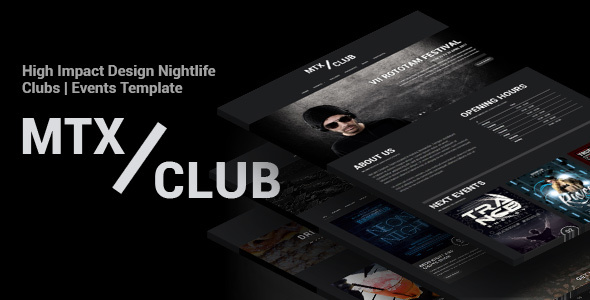 MTX Club – Nightlife And Bars Template