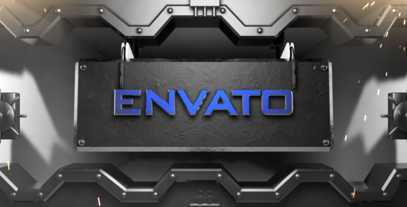 3D Vault Door Logo/Text Reveal