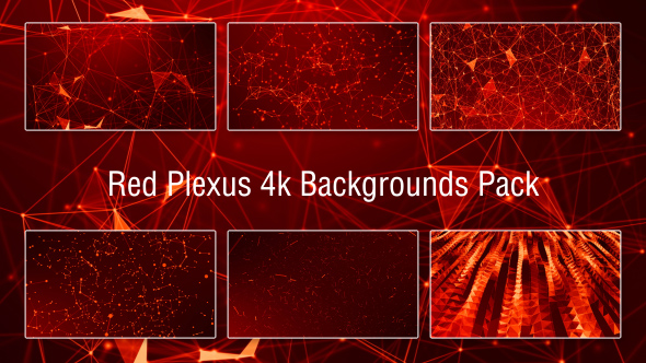 Red Plexus Backgrounds Pack