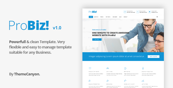 ProBiz! - Multipurpose Business HTML5 Template