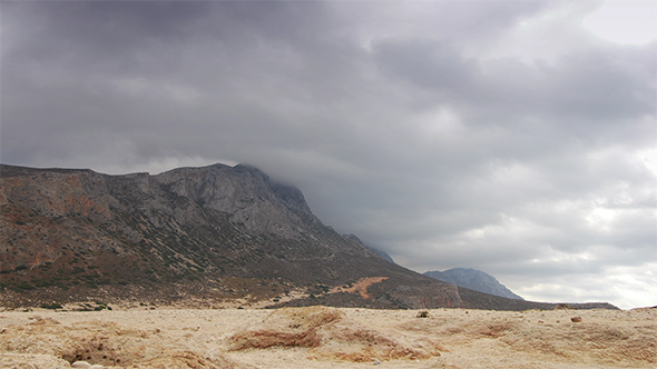 Clip Of Clouds On Mountain Top