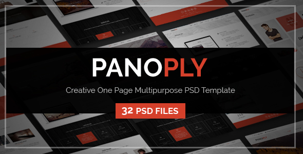 Panoply - Creative One Page Multipurpose PSD Template