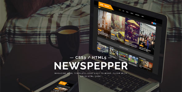 NewsPepper - News & Magazine HTML5 Template