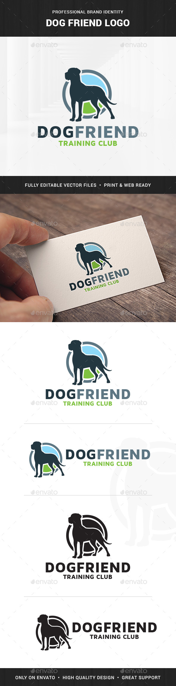 Dog Friend Logo Template
