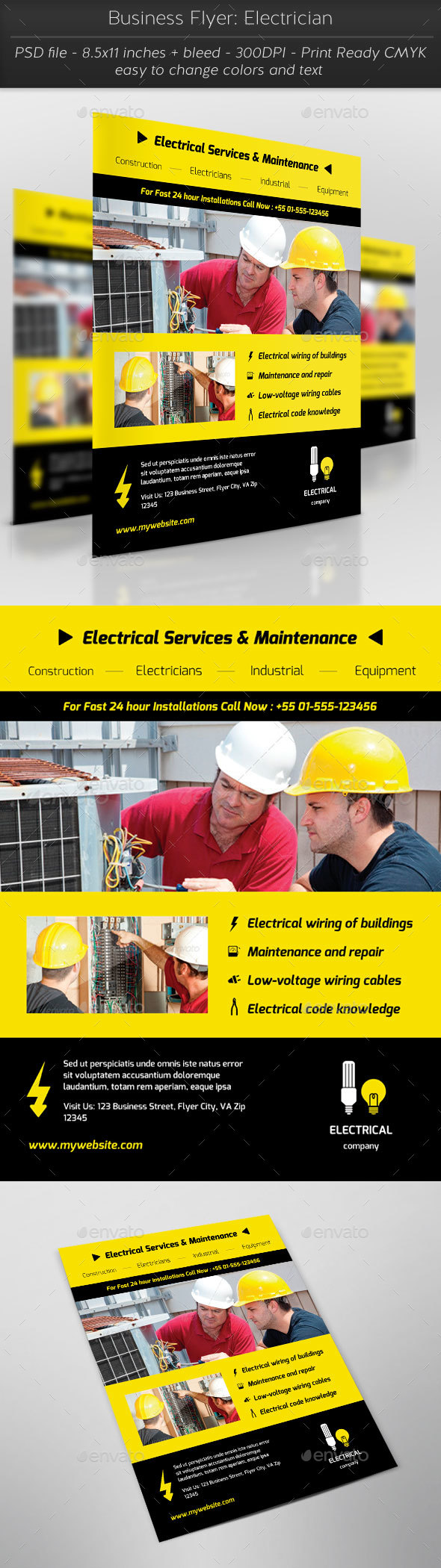 Business Flyer: Electrician
