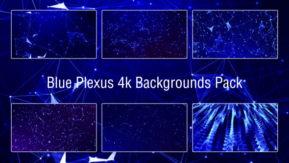 Blue Plexus Backgrounds Pack