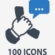 Contact Us Icons - Blue Series - GraphicRiver Item for Sale