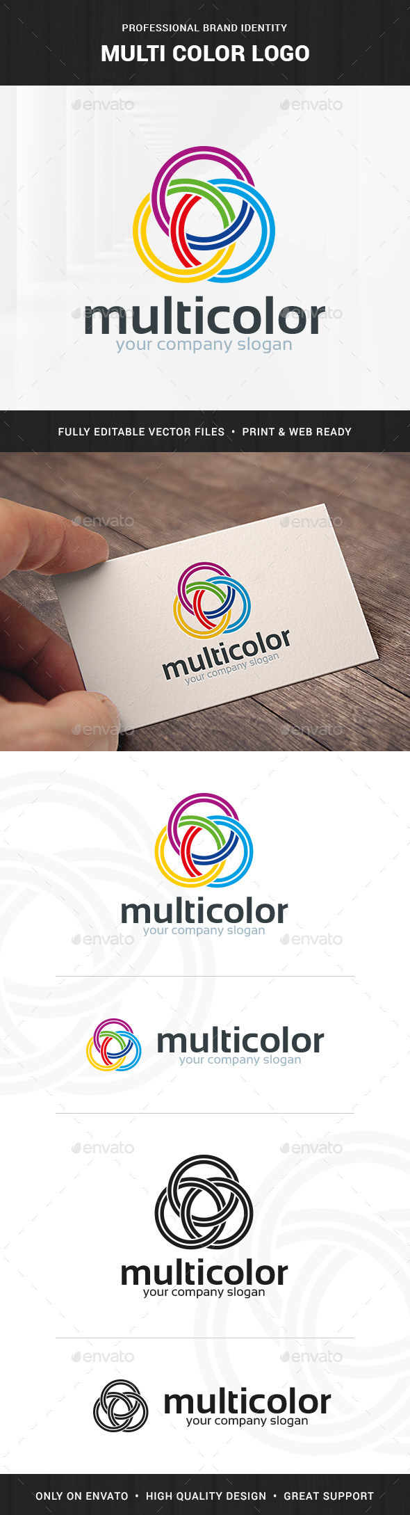 Multi Color Logo Template