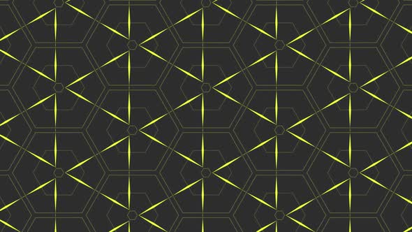 Abstract Glowing Triangles Background