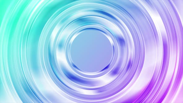 Blue And Pink Glossy Abstract Circles