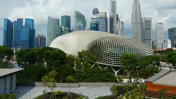 Tl Traffic Sg City Time lapse of Building in Singapore city