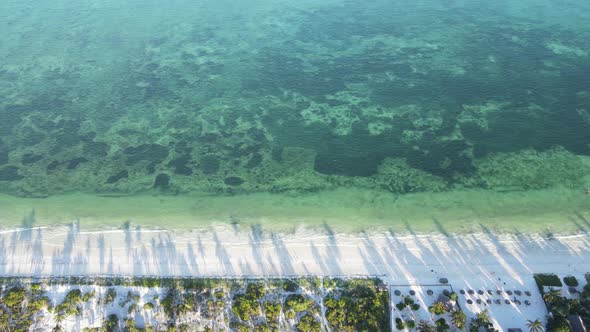 Indian Ocean Near the Shore of Zanzibar Tanzania