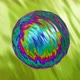 Colorful abstract shiny sphere spinning and deforming its shape, looped motion graphics - VideoHive Item for Sale