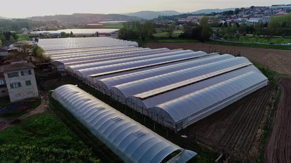 Countryside Aerial View Landscape