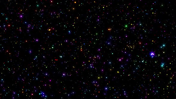 Glitter Colorful Particles Background