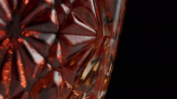 Brandy or Whiskey in Decanter Closeup