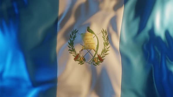 Guatemala Flag with Edge Bump