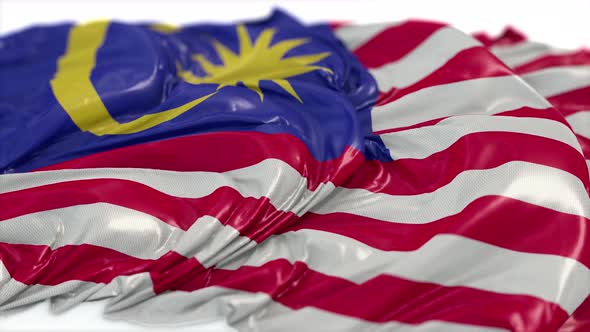 Malaysia Flag On A White Chalkboard  alt