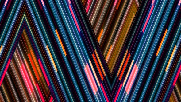 Abstract Blue Glow Geometric Lines Technology Background