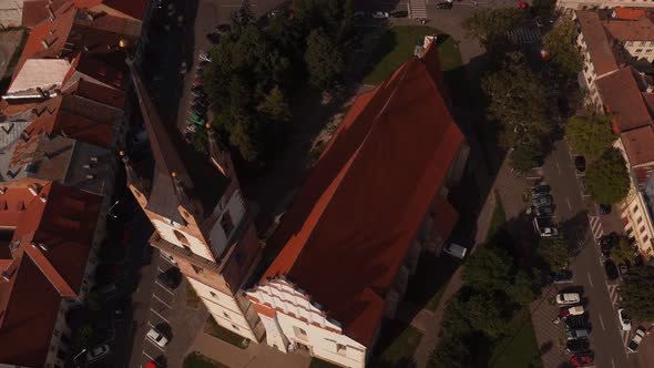 Aerial view of the Evangelical Church