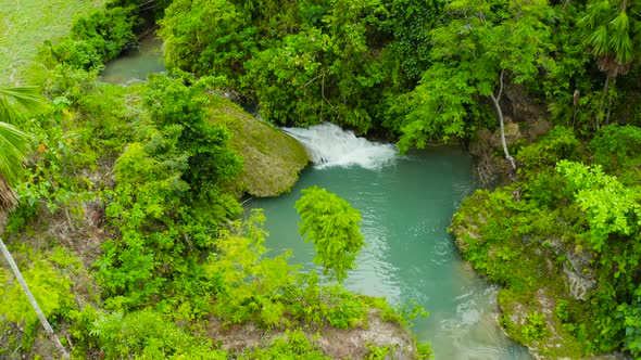 Beautiful Tropical Waterfall Philippines, Cebu