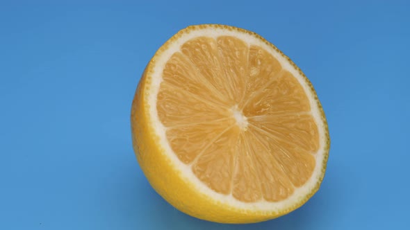 Lemon Halves Rotate in a Plane