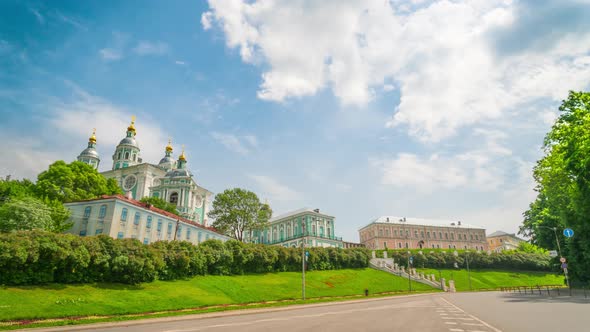 Assumption Cathedral and Bolshaya Sovetskaya Street, time-lapse