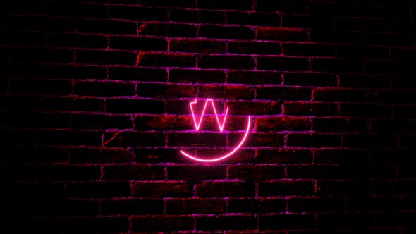 Neon W Logo Intro Animation