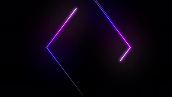 Abstract seamless line video animation of rhombus