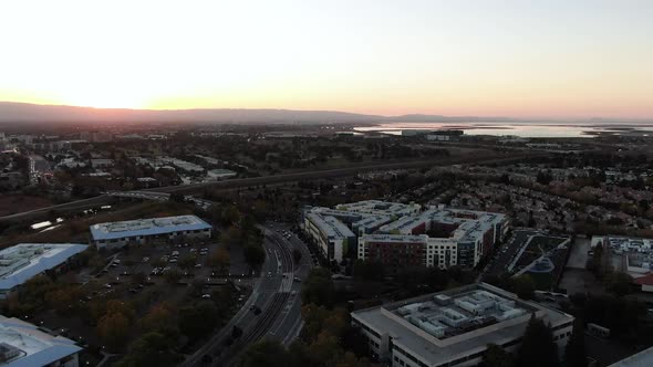 Aerial View of San Jose in Silicon Valley