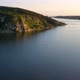 Flying over Kouris Dam at sunset. Limassol District, Cyprus - VideoHive Item for Sale