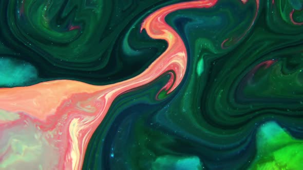 Psychedelic Spreading Paint Flow Explosion