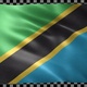 Tanzania waving flag looped - VideoHive Item for Sale