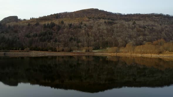 Mountain Reflected in a Still Loch in Scotland Loch Inveraray