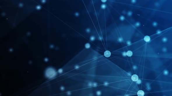 4K Network technology and plexus background(loopable) alt