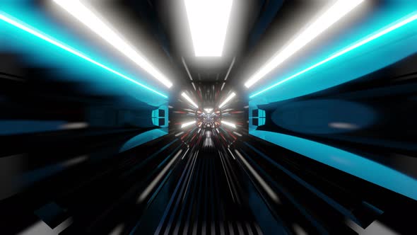 Visualization of a futuristic tunnel