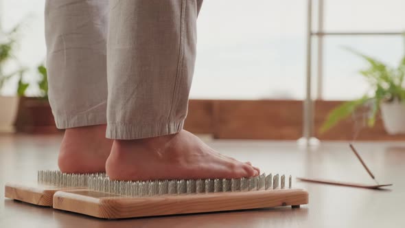 Nail Meditation With Incense Sticks