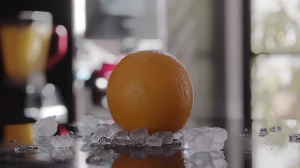 An Orange in Ice