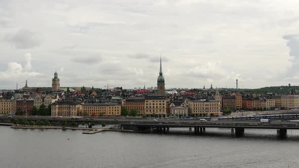 Time lapse from Södermalm over Gamla Stan old town 