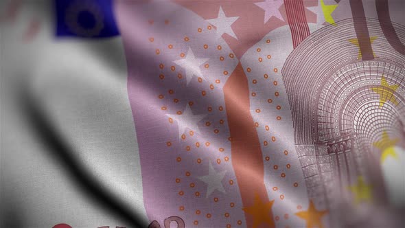 10 Euro Note Flag Close Up HD