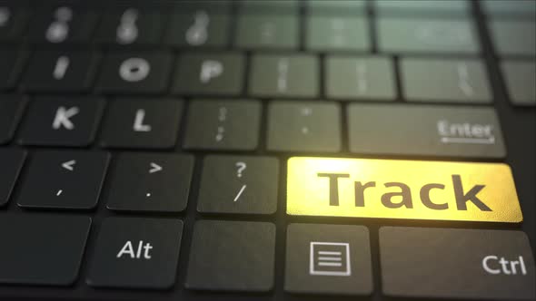 Black Computer Keyboard and Gold Track Key alt