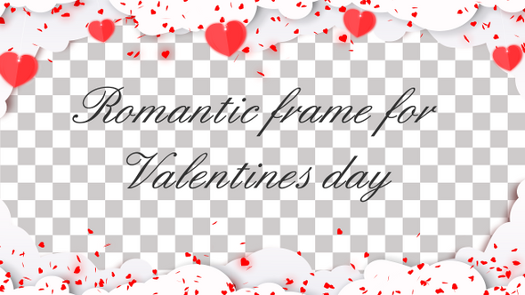 Frame of hearts for Valentines day